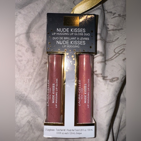 Laura Geller nude kisses lip gloss ornament! 2 piece